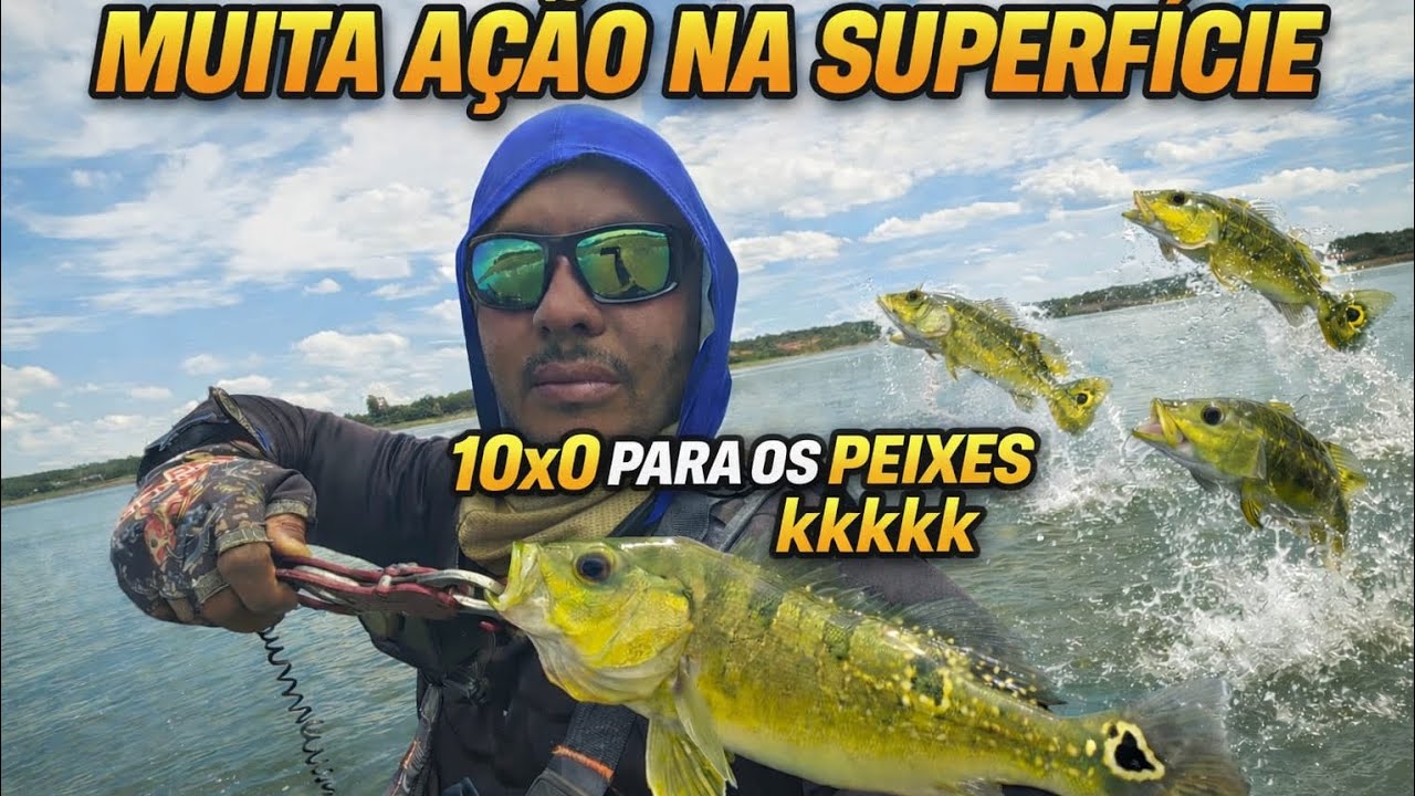 Nessa pescaria tomei uma surra dos tucunarés kkkkkk
