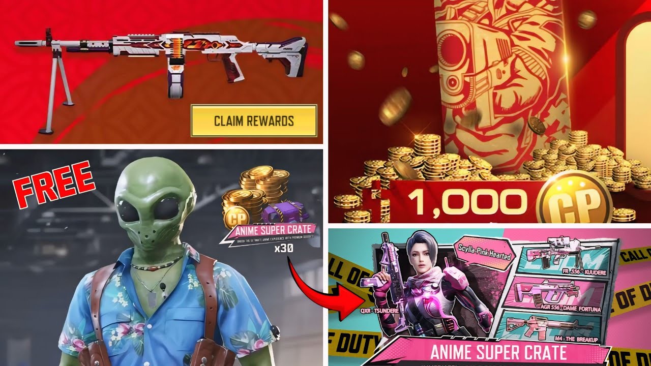 WIN FREE 10K CP, ALIEN SKIN, BONUS 50 CRATES, and MORE Free rewards!