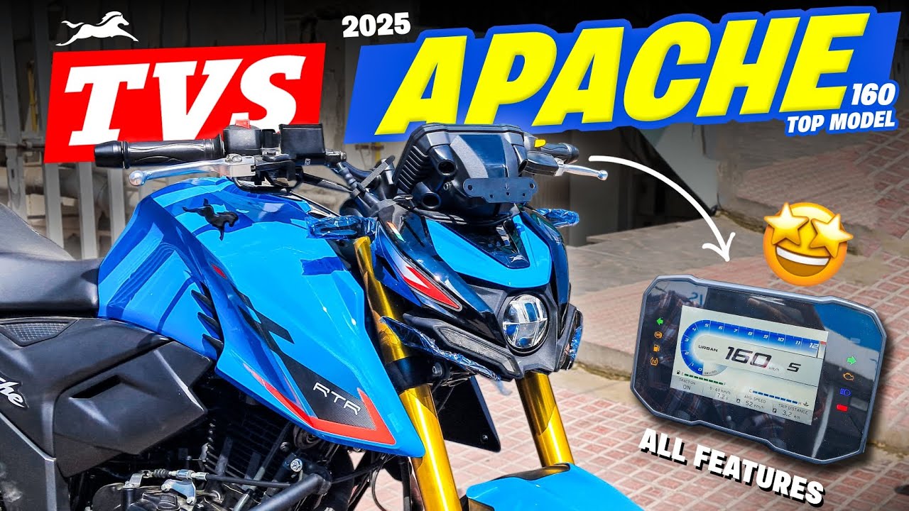 2025 Tvs Apache Rtr 160 4v Tft Display Review 🔥 | Smart Features, Bluetooth & Modes