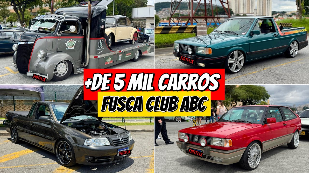 EVENTO FUSCA CLUB ABC | 4K - CARROS ANTIGOS , FÁBRICA VOLKSWAGEN