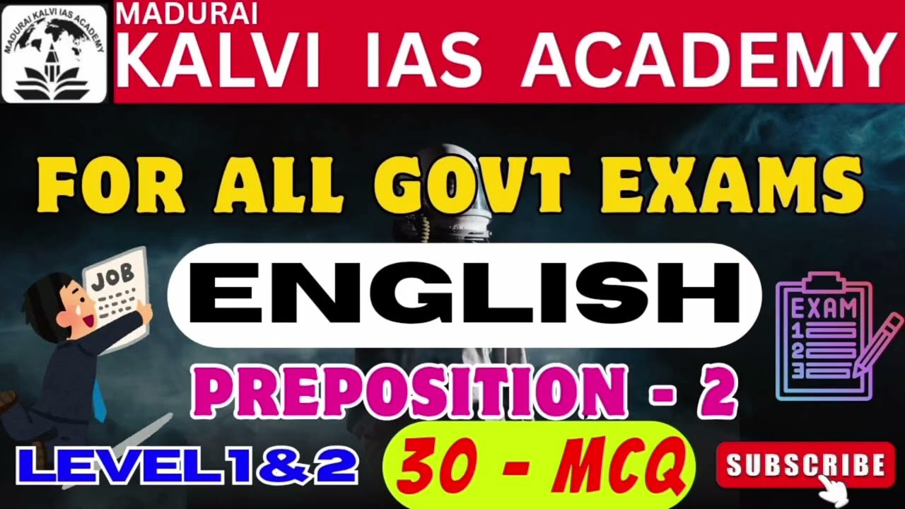 preposition🔥check your knowledge✅30 important mcqs🎯@kalviiasacademy 