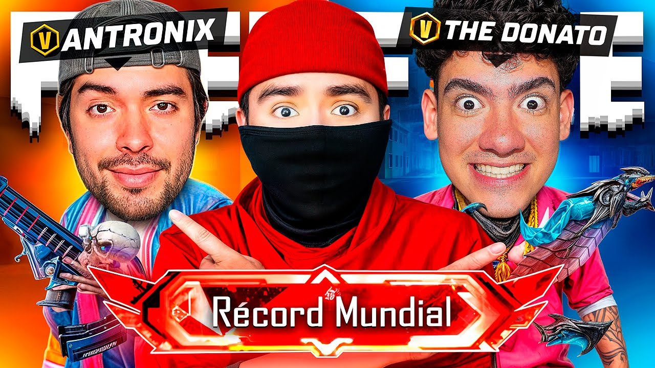 RECORD MUNDIAL de BOOYAHS en FREE FIRE con THEDONATO y ANTRONIXXG