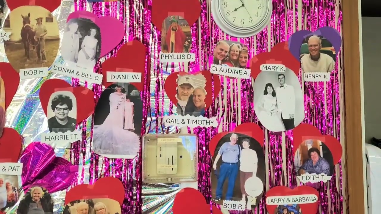 Sally's Love Wall at the Uxbridge Senior Center