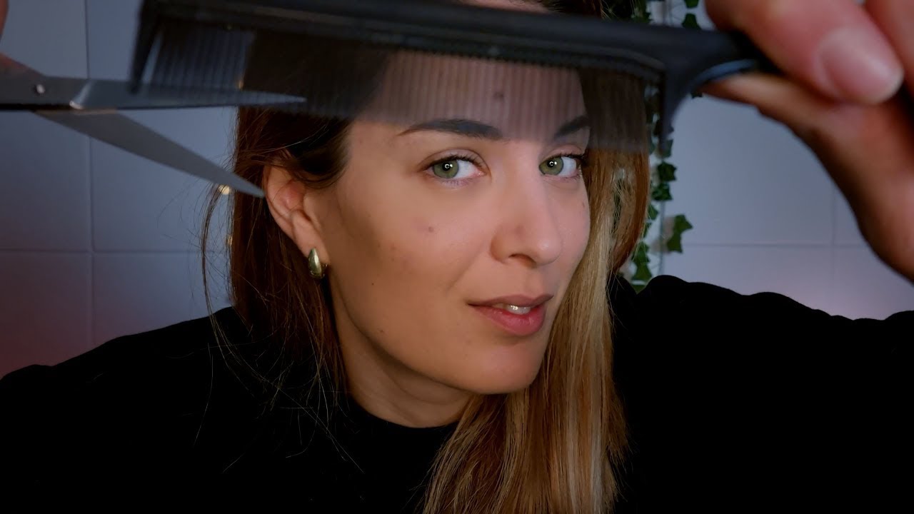 ASMR | Haircut Roleplay For Sleep | French & English | Soft Spoken
