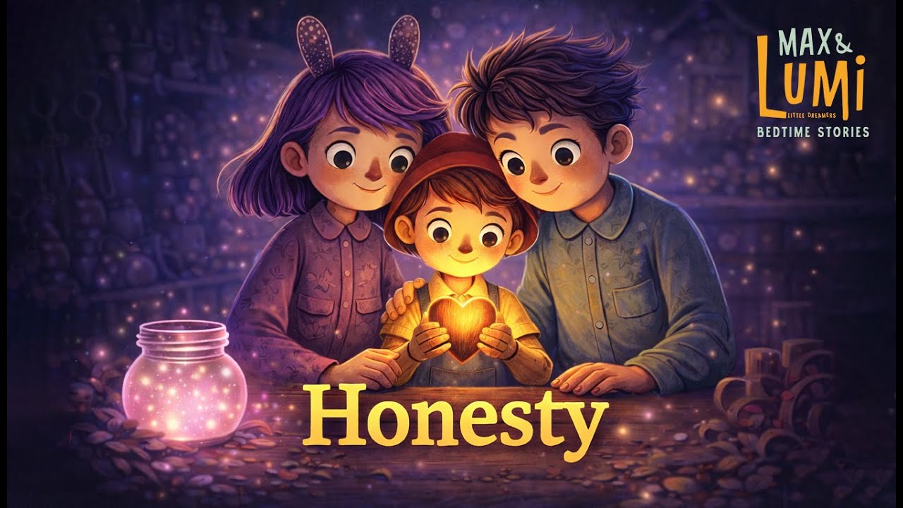 The Wooden Heart (Learning Glow) | Pinocchio Bedtime Story for Kids | Honesty | Carlo Collodi