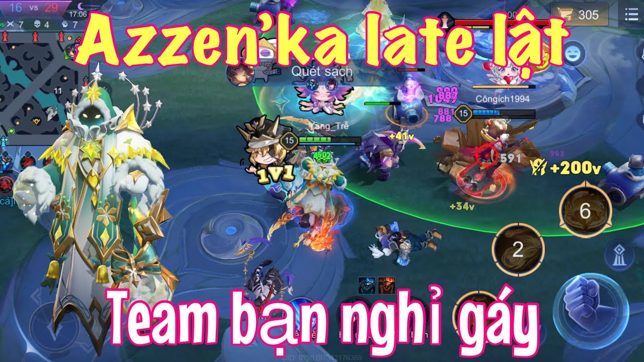Azzen’ka gặp team bạn gáy sớm và cái kết - LQMB