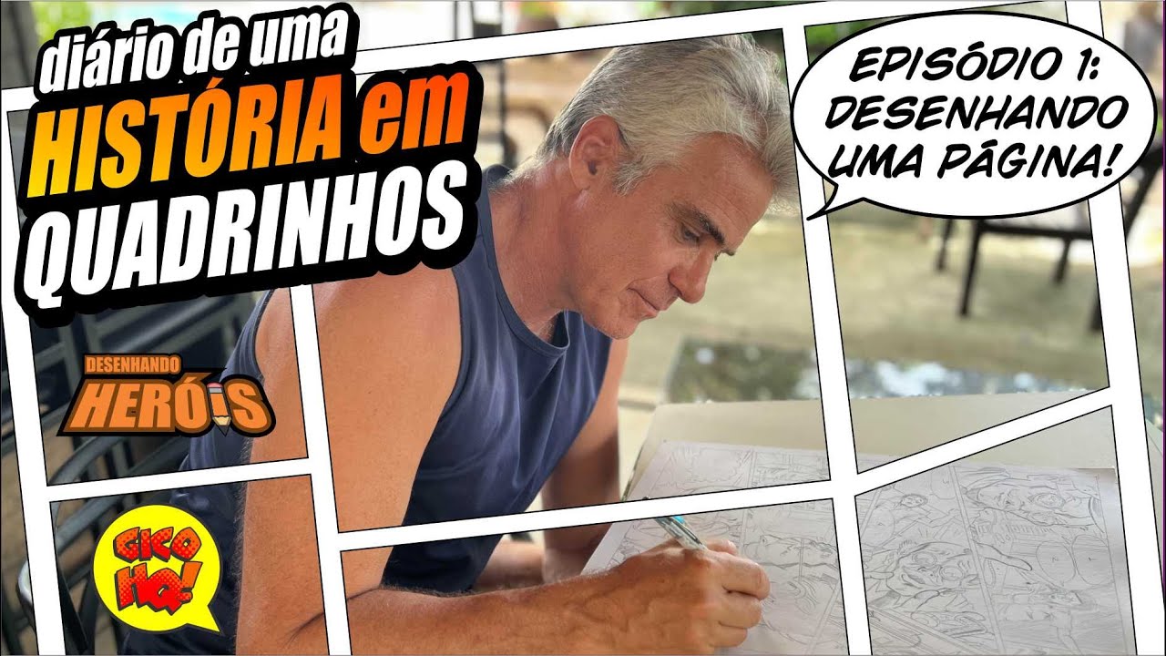 DIÁRIO DE UMA HISTÓRIA EM QUADRINHOS! EP.1: do esboço ao desenho da página de HQ