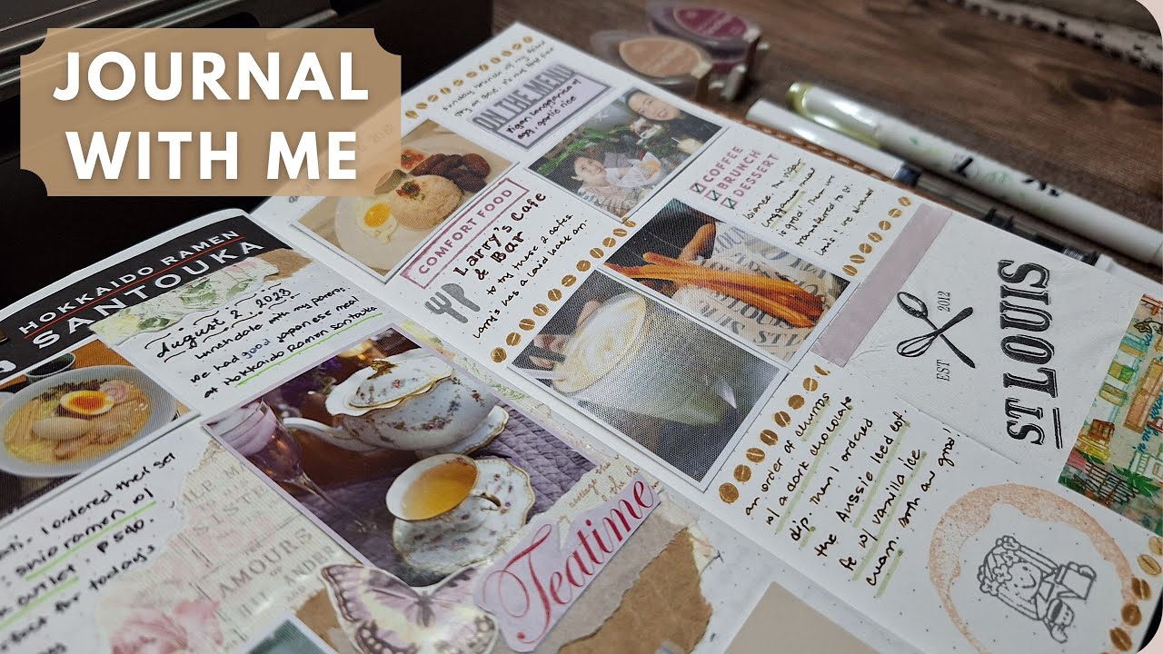 Creative Journal With Me & Memory Keeping ☕️ A Tale of 2 Cafes