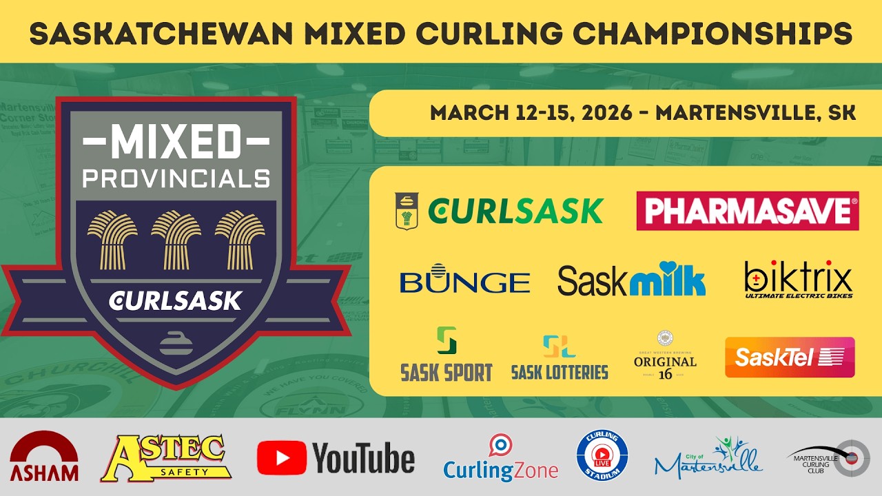 Aaron Shutra vs. Jason Ackerman - Draw 2 - Saskatchewan Mixed Curling Provincials [2]