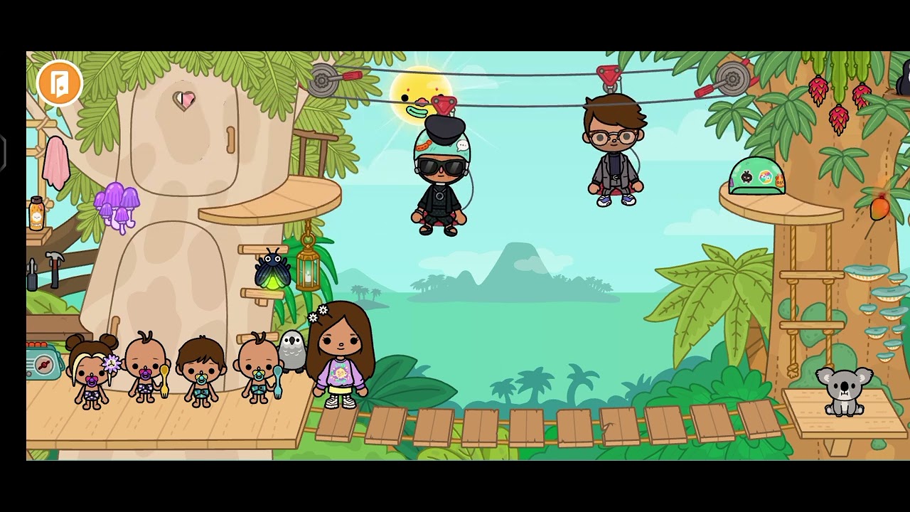 TOCA LIFE WORLD - idemo kod baba rose na prespavanjac ( marta je uplašila baba rosu )