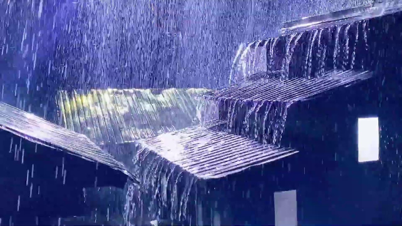 Dark Night Rainstorm on Tin Roof with Thunder⛈️Study, Relax, and Fall Asleep Fast | Deep Sleep Sound