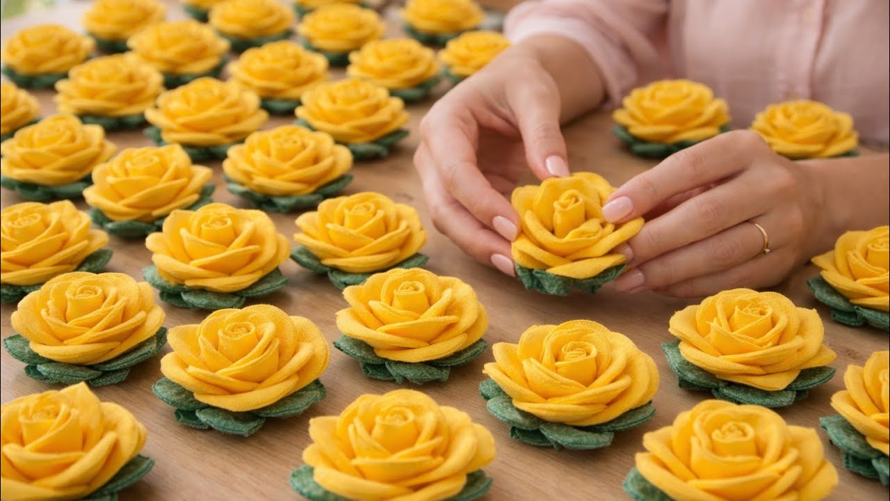 Flores de tecido f&aacute;cil de fazer #artesanato #tutorial #flores #fa&ccedil;avoc&ecirc;mesmo flor f&aacute;cil 