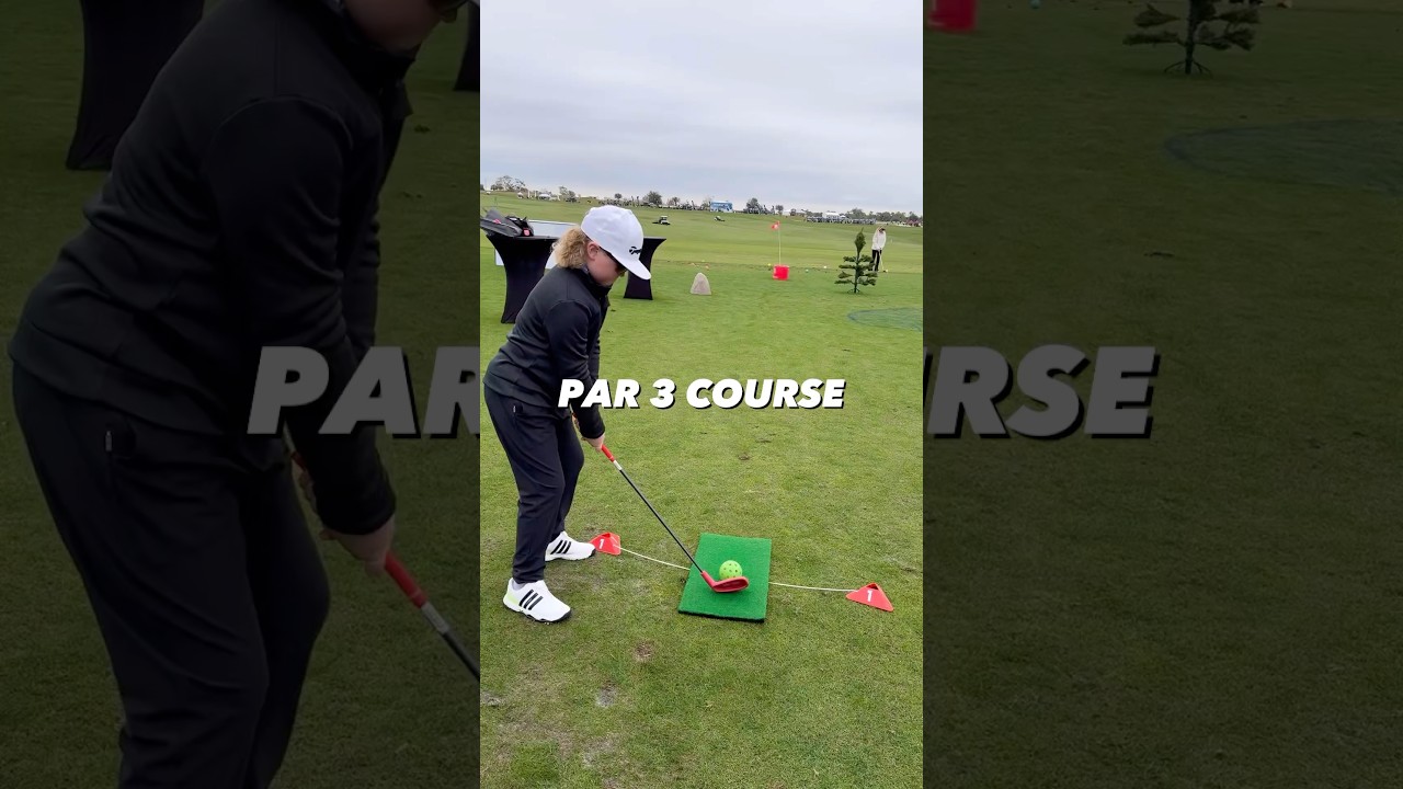 Top junior golfer takes on our 6 hole Bucketgolf course