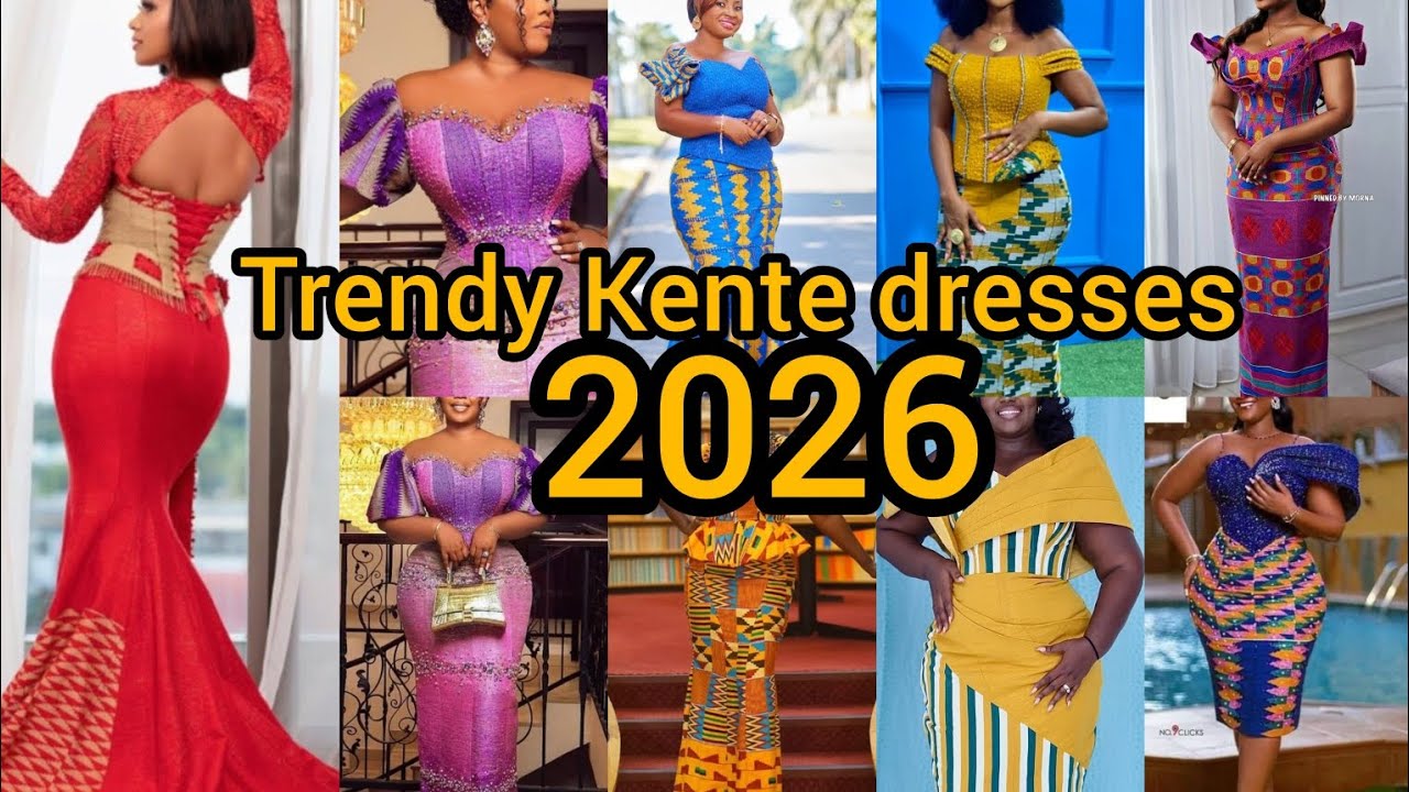 Trendy Kente gown styles for women | Kente dress designs 2025/2026 | Kente dresses
