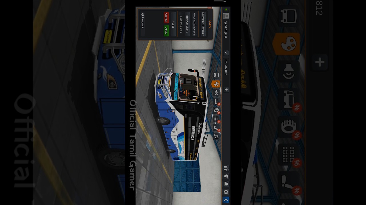 how to download bus  template livery upload skin indonesia bus simulator #1 Tamilnadu bus skin