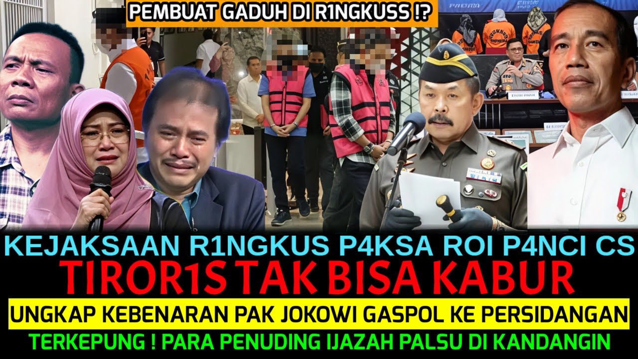 KEJAKSAAN R1NGKUS ROI P4NCI CS😱TIROR1S TAK BISA KABUR❗PAK JOKOWI GASPOL KE PERSIDANGAN💯
