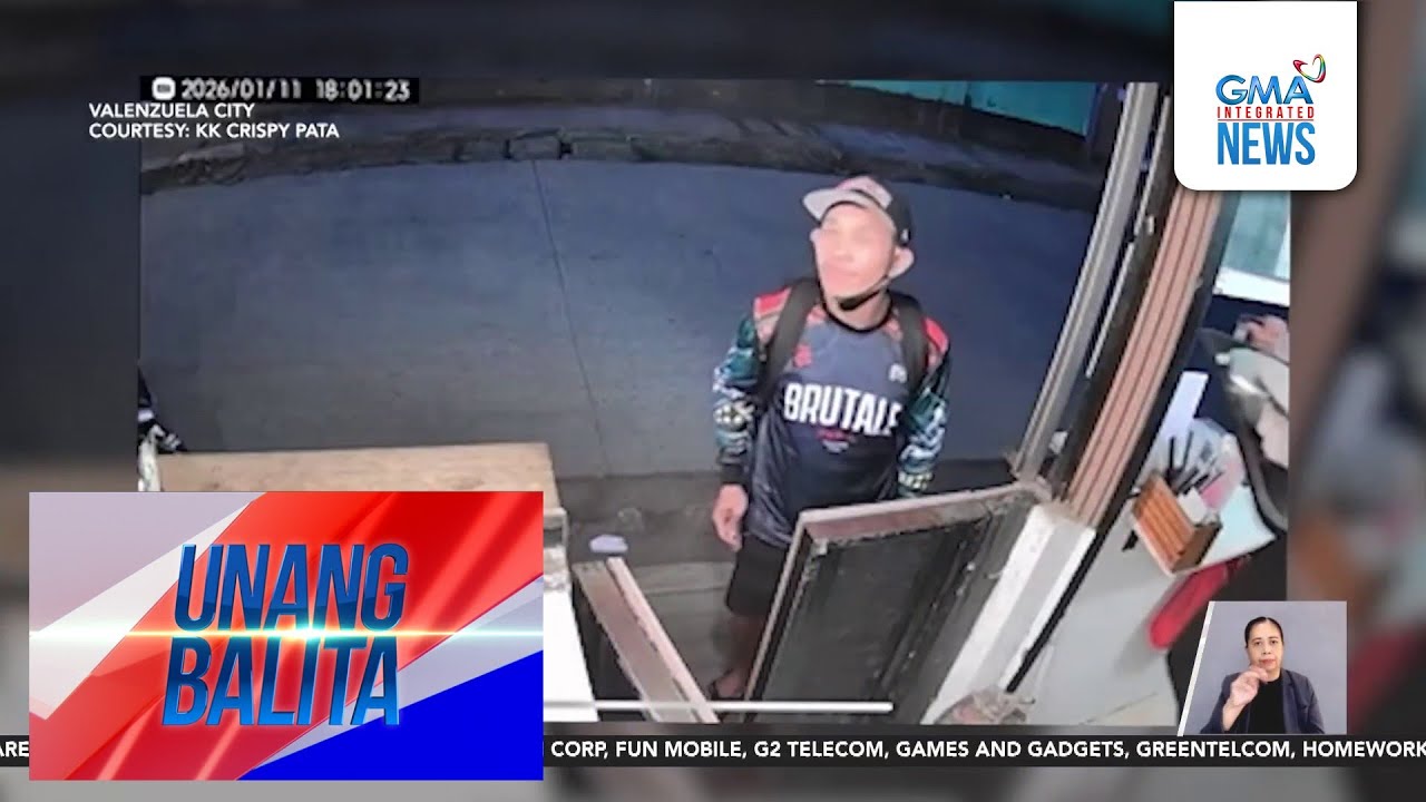 Huli-cam &ndash; Lalaki, nagnakaw ng cell phone sa isang tindahan sa Brgy. Bignay | Unang Balita