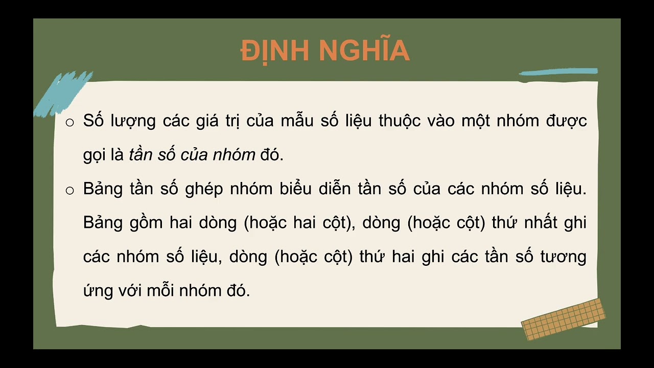 TIẾT 1 BÀI 3 : BIỂU DIỄN SỐ LIỆU GHÉP NHÓM