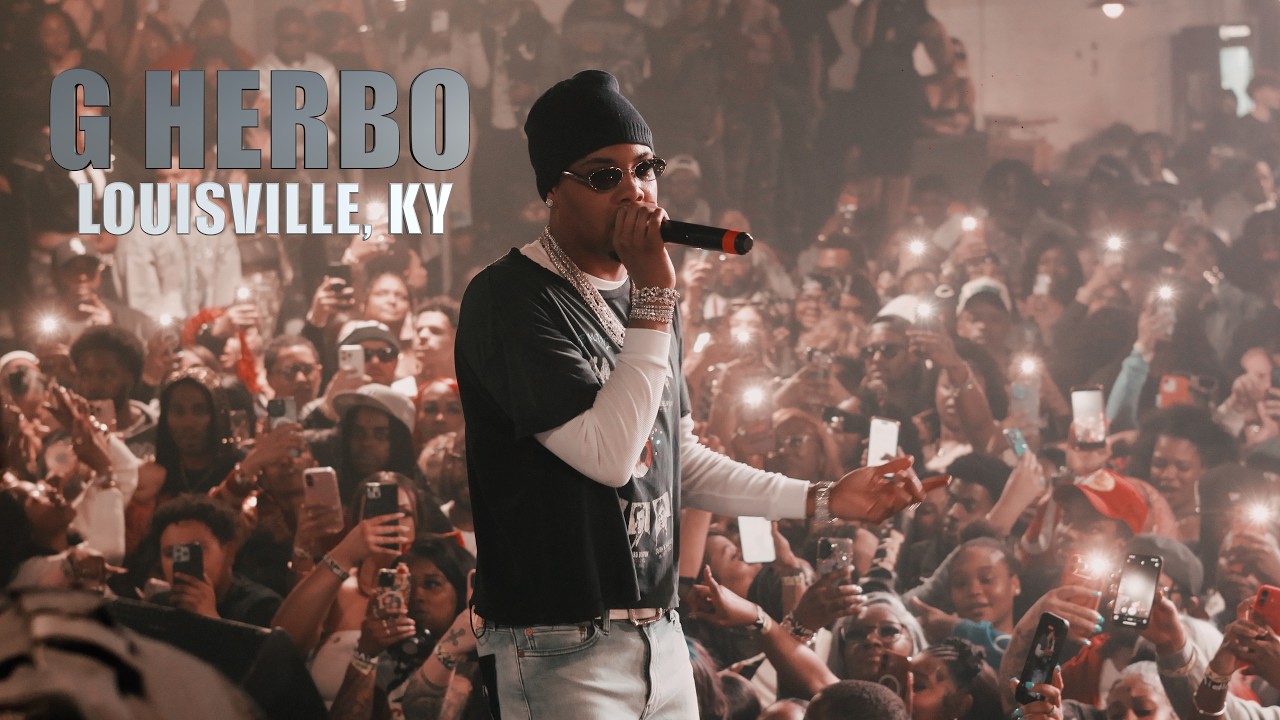 G Herbo выступает вживую в Луисвилле, штат Кентукки.