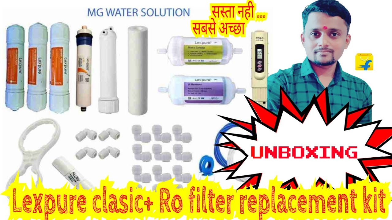 Best ro service kit in india || Lexpure clasic+ Ro filter replacement kit
