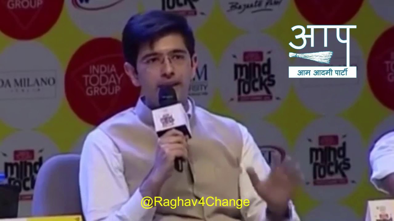 AAP Leader Raghav Chadha speaks on the monopoly in Politics at Mind Rocks