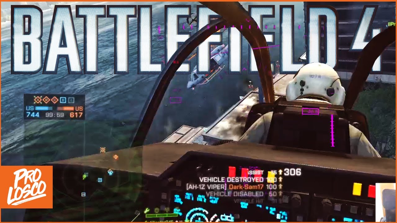 Viper on Viper ACTION | Battlefield 4 Heli Gameplay