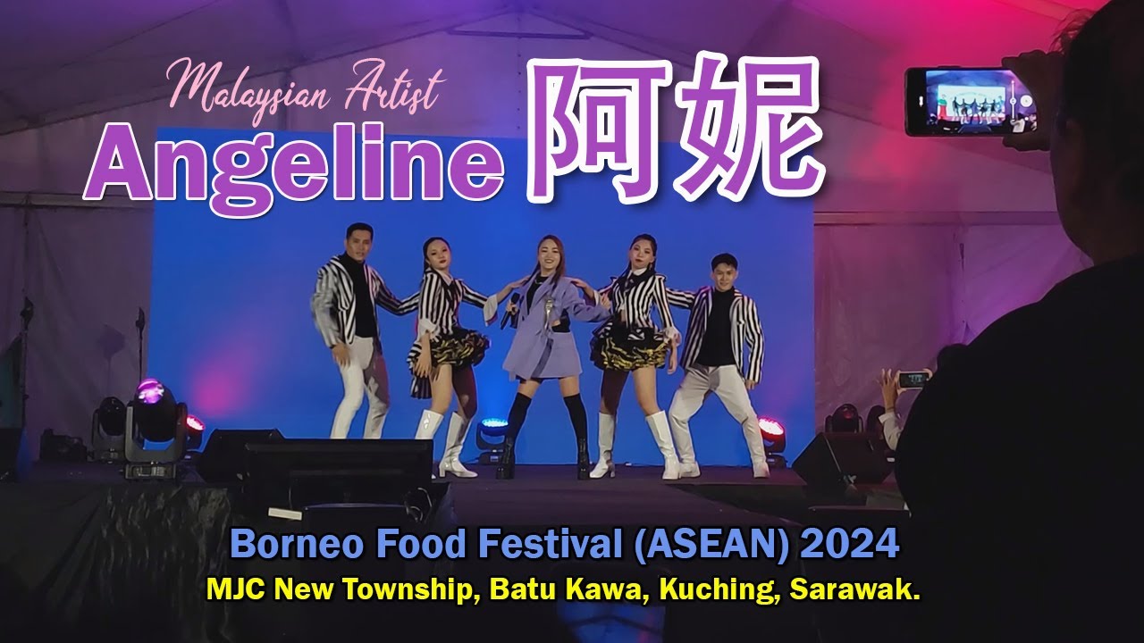 Angeline 阿妮 at Borneo Food Festival (ASEAN) 2024, MJC New Township, Batu Kawa, Kuching, Sarawak.