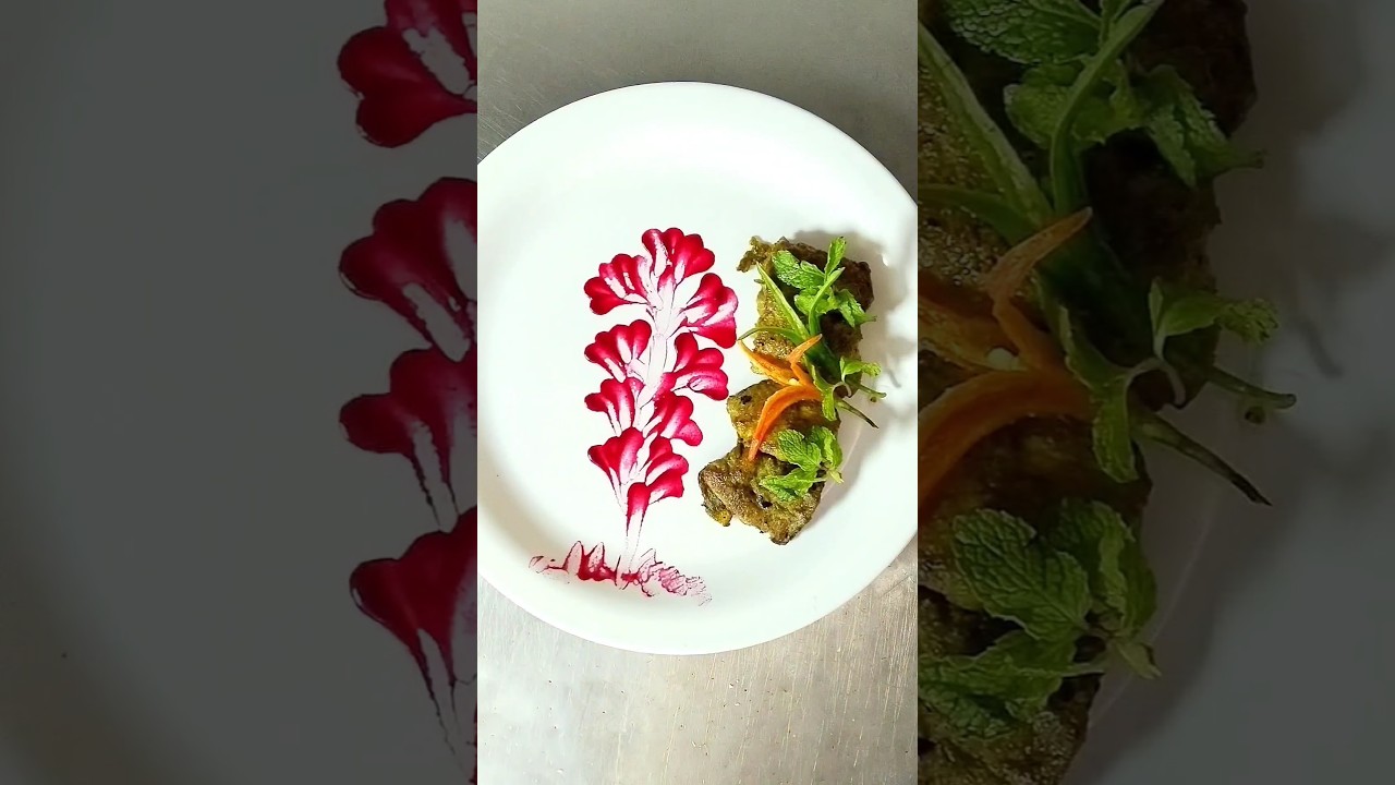 Food styling tips / easy sauce plating skills