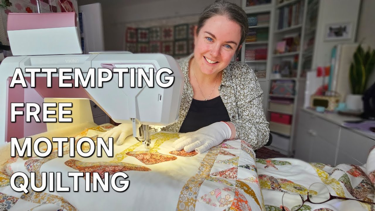 FREE MOTION QUILTING | Liberty Moth Keepers Journal Quilt