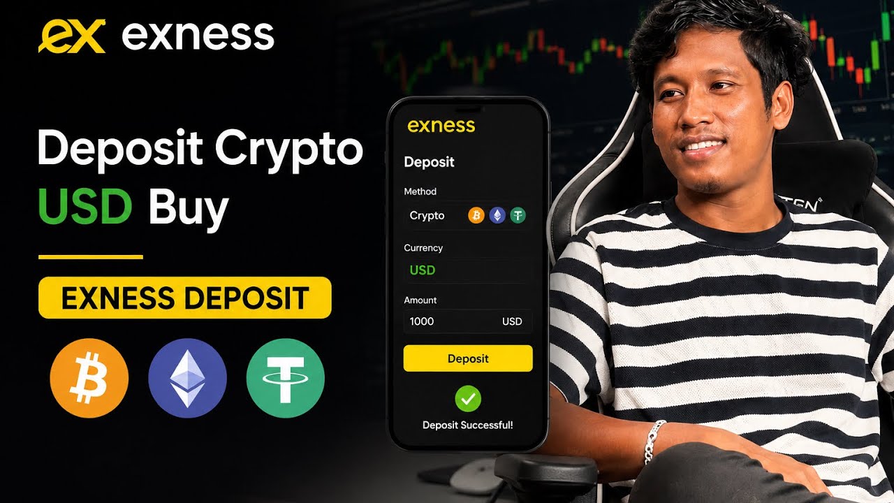Exness Deposit ( crypto usd ) use Binanxe & BingX  #classictrader #autonomous #trading