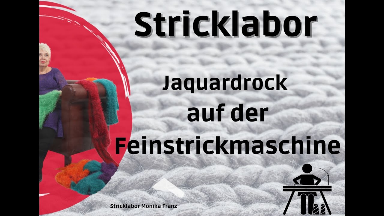 Strickrock auf der Strickmaschine. Tutorial Schritt für Schritt. Stricken für Anfänger.