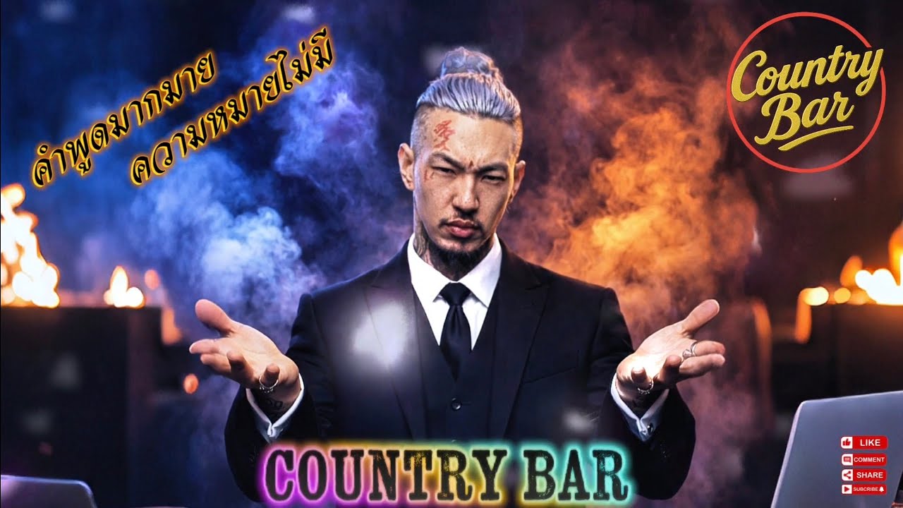 คำพูดมากมาย ความหมายไม่มี🫵✌️(Official Audio) &ndash; Country Bar #hiphop #raphiphop #เพลงใหม่ล่าสุด 