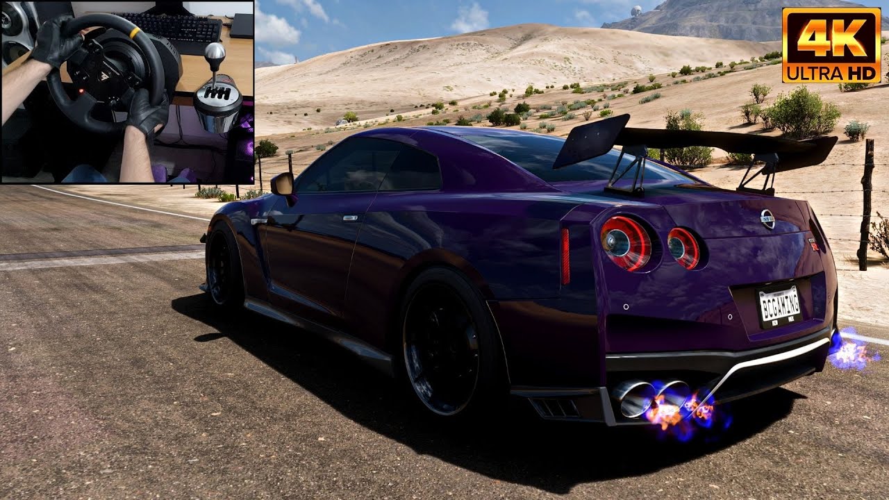 1000BHP GODZILLA Nissan GT-R R35 *AK47 exhaust* in Forza Horizon 5 | Steering Wheel