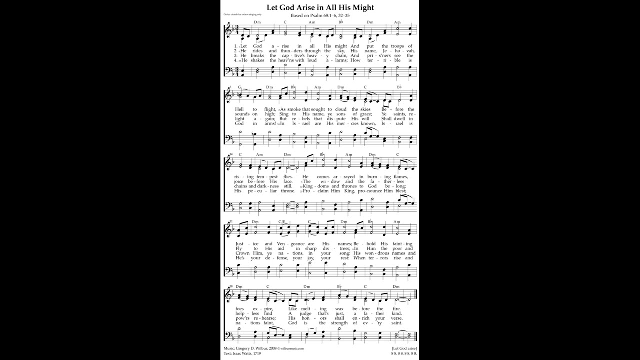Let God Arise in All His Might - Psalm 68 Wilbur - Treasury 211