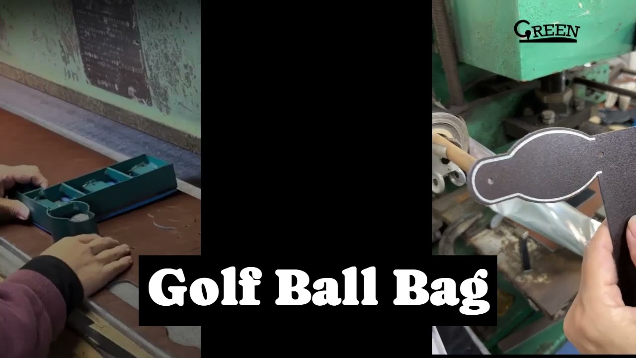 Premium Leather Golf Ball Bag &ndash; Handmade for Style & Functionality!