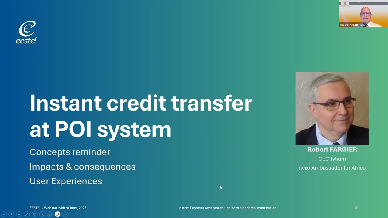 EESTEL webinar - Instant Payment Acceptance | nexo standards' contribution