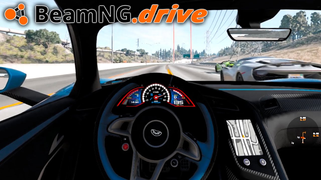 É proibido BATER O CARRO nessa CORRIDA ILEGAL - BeamNG.drive