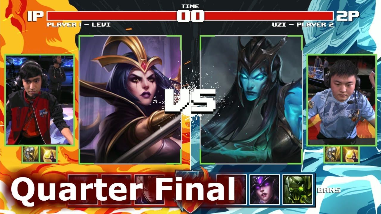 Levi LeBlanc vs Uzi Kalista | Quarter Final 1v1 Tournament All-Stars 2016 | GPL vs China