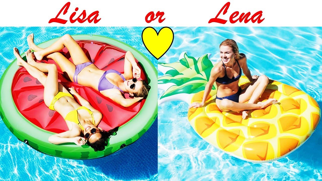 LISA OR LENA/ CUTE COOL SWIMMING POOL FLOATERS