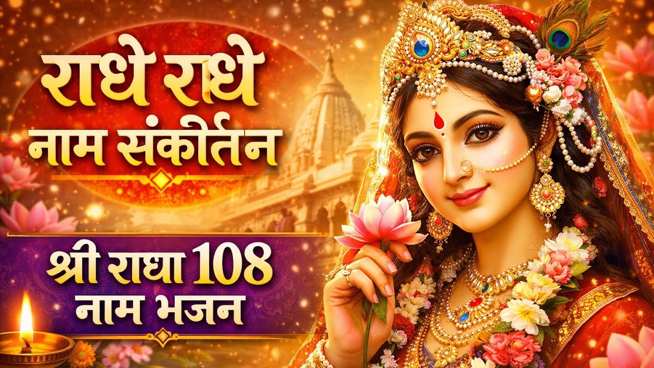 राधे राधे नाम संकीर्तन 🌸 | श्री राधा 108 नाम भजन | Radha Naam Bhajan | Peaceful Kirtan