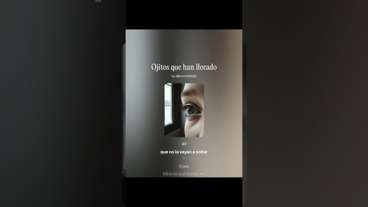 Ojitos que han llorado 