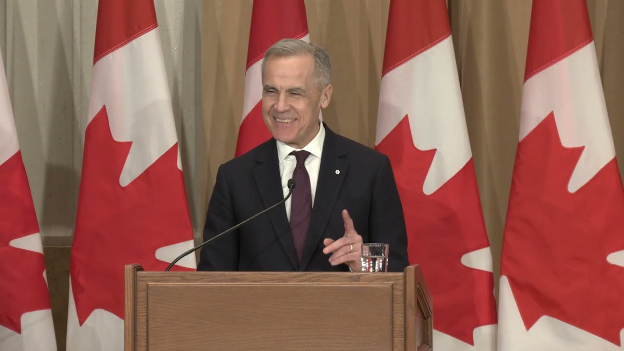 Prime Minister Carney delivers remarks at the portrait unveiling for the Rt. Hon. Stephen Harper