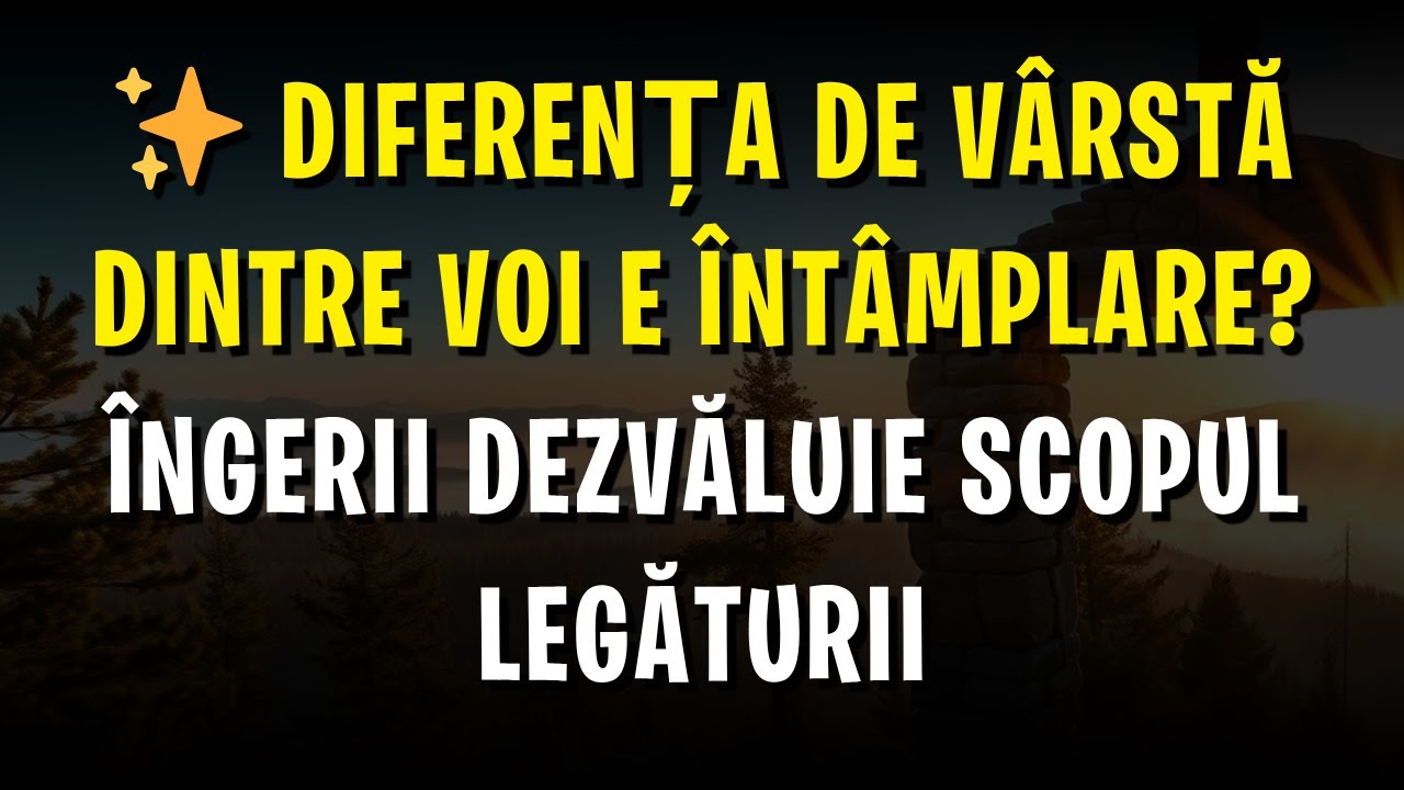 ✨ Diferența de vârstă dintre voi e întâmplare? Îngerii dezvăluie scopul legăturii