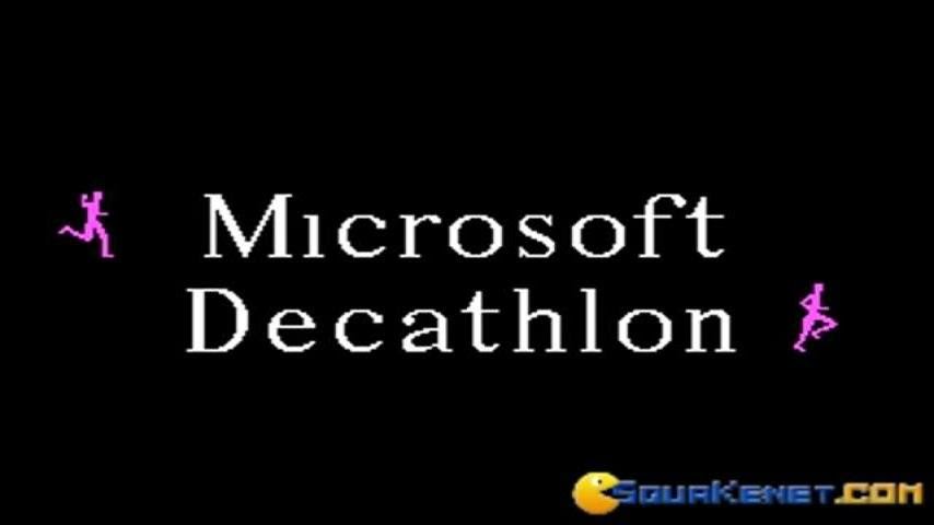 Microsoft Decathlon gameplay (PC Game, 1982)