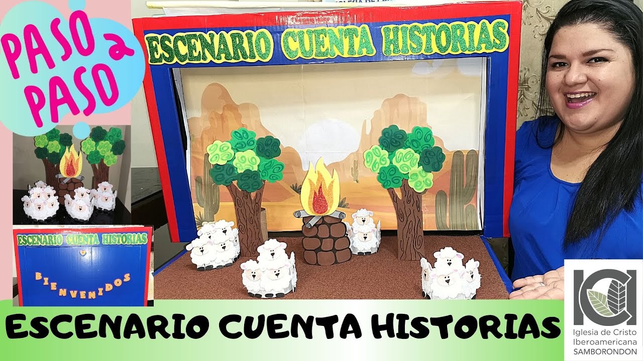 ESCENARIO CUENTA HISTORIAS - PASO A PASO - CON CAJA DE CARTON DE  TV - LLAMAMIENTO DE ABRAHAM