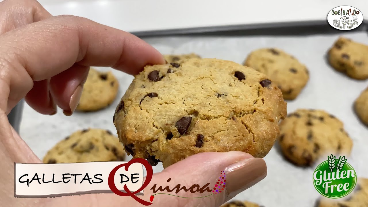 Galletas 🍪 suave GLUTEN FREE 🌾con harina de quinoa  chispas de chocolate 🍫 GLUTEN FREE