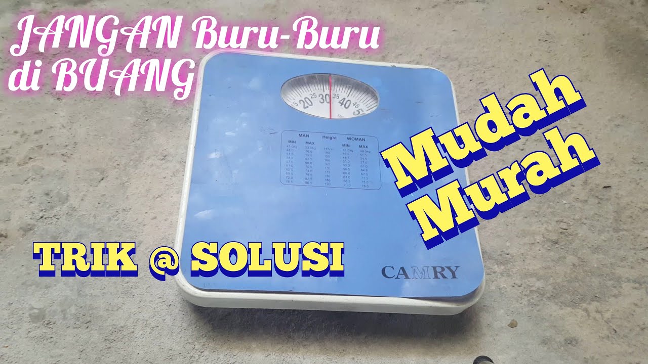 Timbangan berat badan rusak