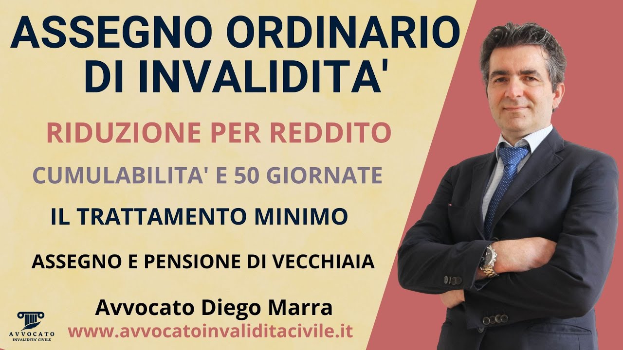 Assegno Ordinario Invalidità. Presupposti. Riduzione. Cumulabilità.