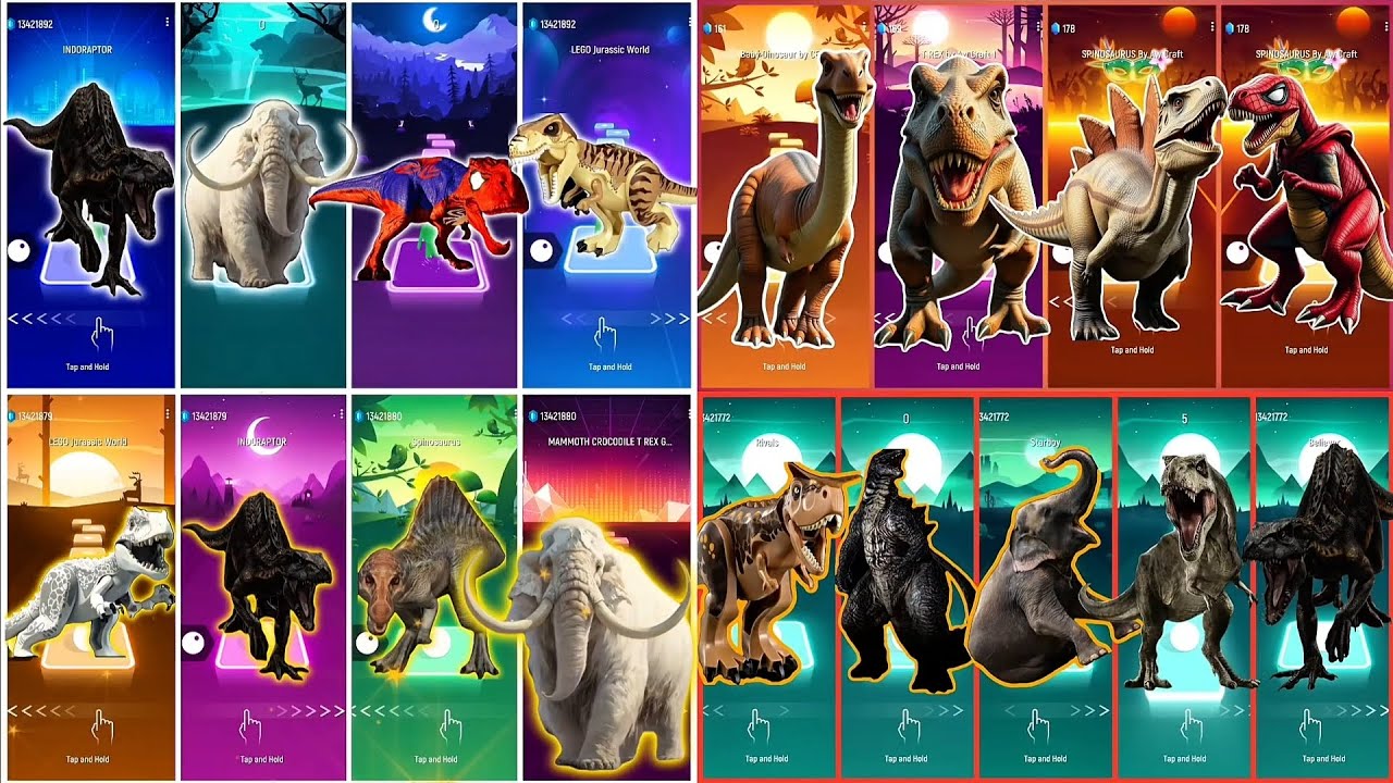 creepy Coffin Dance T-Rex Mammoth Brontosaurus Indoraptor