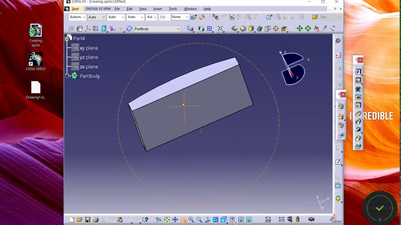 How to create engraved/embossed text in Catia V5